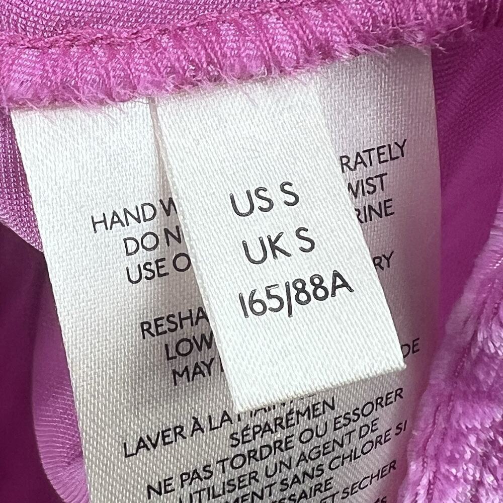 Anthropologie Pink Smocked Velvet Babydoll Tank Size S - Picture 10 of 10